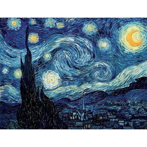 Taidepalapeli 80 kappaletta - Van Gogh: Tähtikirkas yö