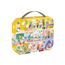 24 Pieces The Daily Rituals - JANOD - J02389 - Yellow - Cardboard - From 3 years