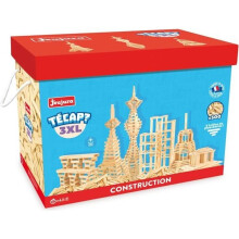Jeu de construction en bois naturel - JEUJURA - TECAP 3XL - 500 planchettes - A partir de 4 ans