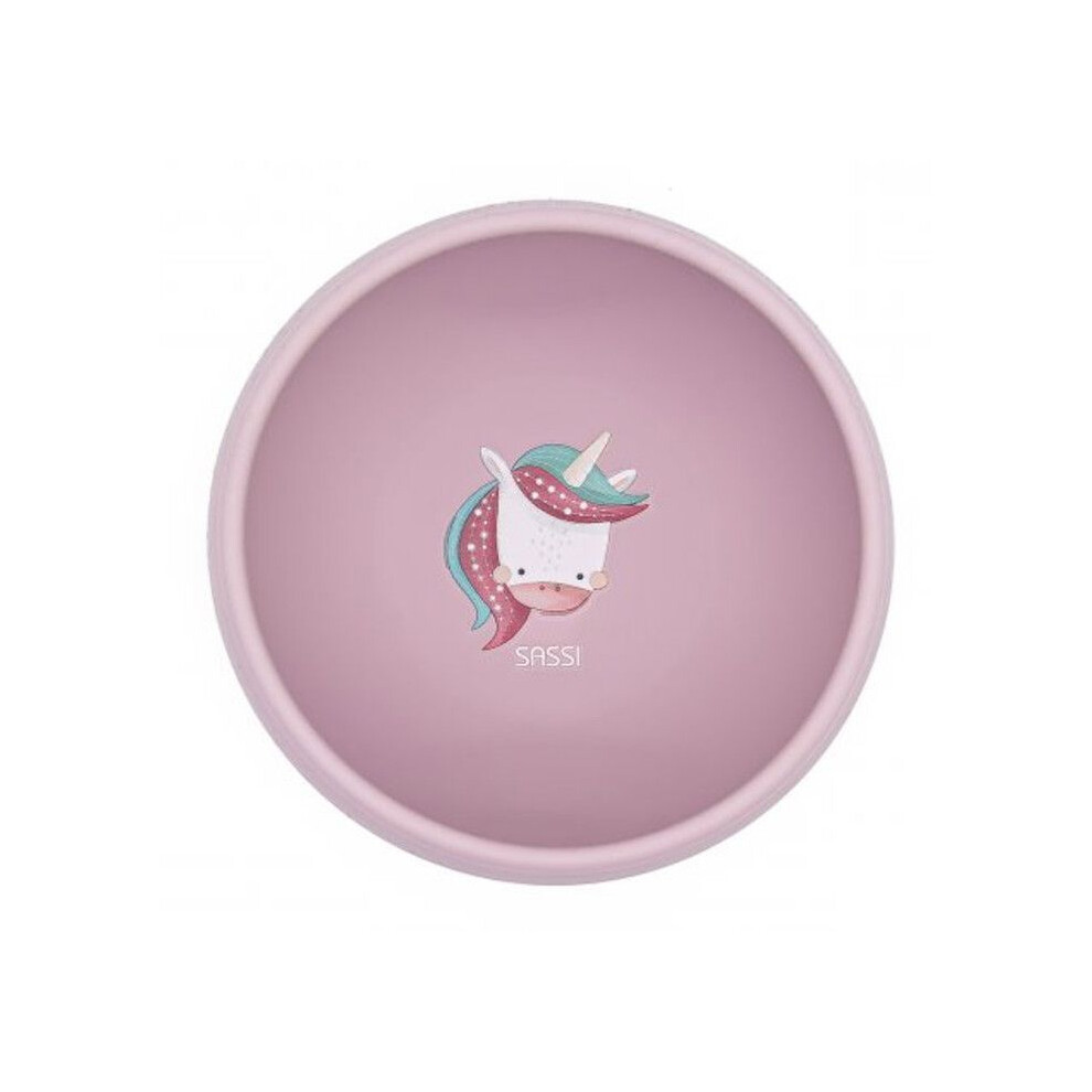 | | Silicone Bowl With Suction Cup Animals - 115 X 115 Cm Unicorn Pink Sassi Junior