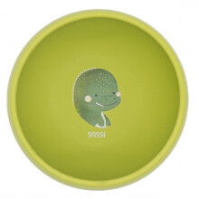 Sassi Junior | Sassi Junior | Ciotola in silicone con ventosa Animali Verde - 115 x 115 cm DINO