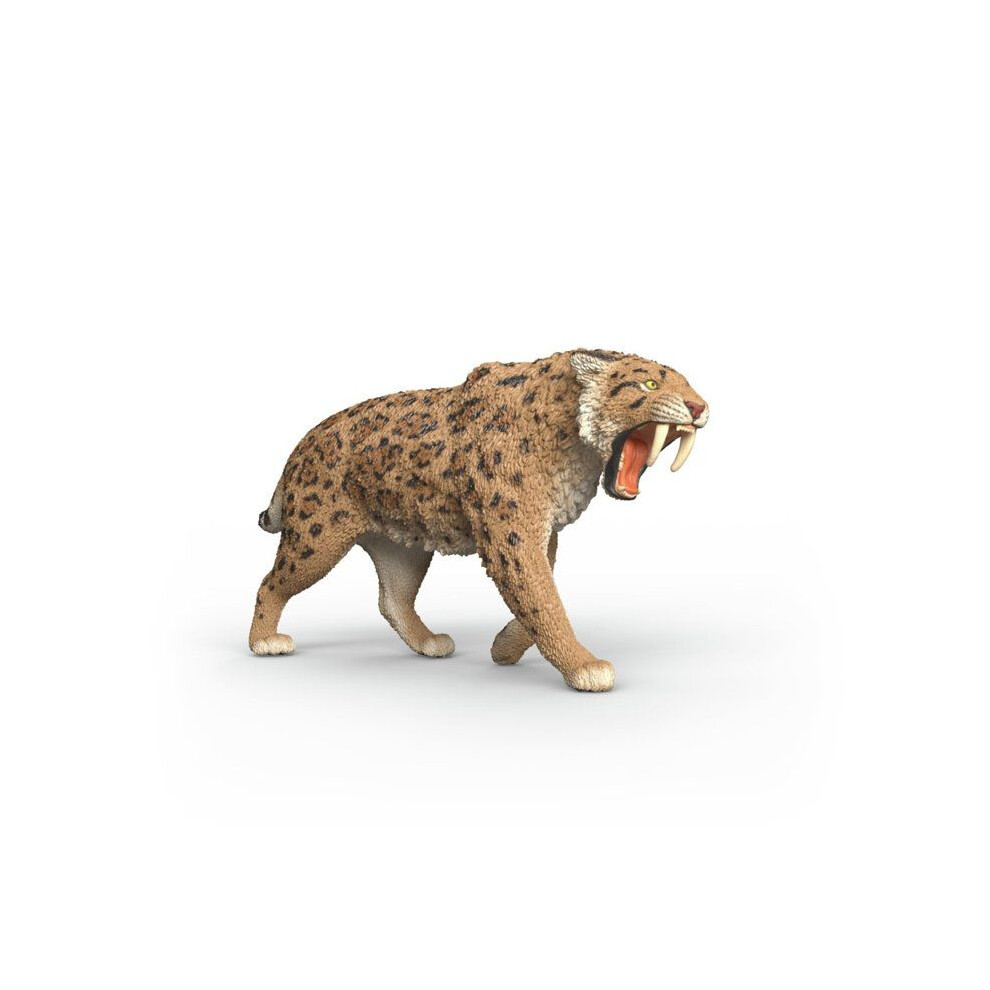 Schleich Saber-Toothed Tiger Figurine, 15054 Dinosaurs