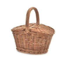 Picnic Basket - EGMONT TOYS - 520038 - Wicker - 19x14x19 cm - Opening Flaps