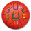 Instrument de musique - TAMBÚ - Tambú 11 notes - Rouge - 11 notes codées - Diam. 20 cm 1