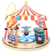 Cubo de estimulación - VILAC - Juguete de estimulación Circus - Madera - 12 meses - Mixto