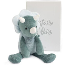 Doudou - BEERVERHAAL - Sweety Chou Dino Blauw - Voor Baby's vanaf de geboorte - Zacht en gemakkelijk vast te houden