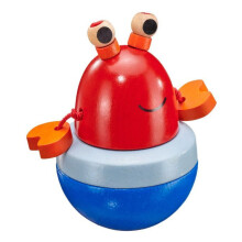 Copo Wackel Max - Selecta - Madeira - Vermelho/Azul - 10 cm - Para crianças de 6 meses a 2 anos