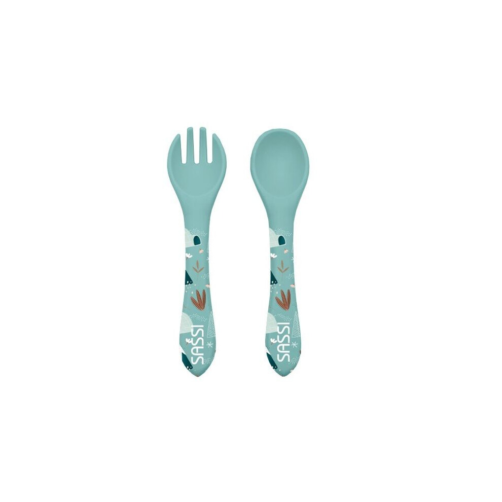 Munchy The Bear Silicone Cutlery Sassi Junior