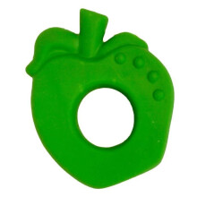 LANCO Anneau de dentition pomme - Dès la naissance - Vert - Mixte - Caoutchouc naturel - 7x1x9 cm