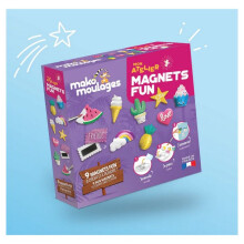 Atelier Magneti Divertenti - Mako Moulage - MAKO CREAZIONI - 9 magneti - Rosa - Da 5 anni