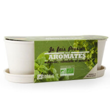 Radis et Capucine - Jardinière en bambou aromates bio