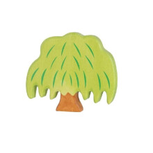 Figurinha de madeira HOLZTIGER Salgueiro - Para crianças a partir de 3 anos - Pintada à mão - Fabricação europeia