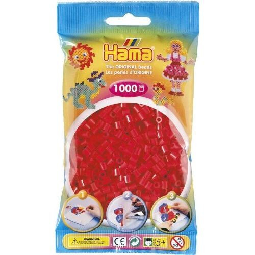 Hama Perle HAMA 1000 - HAMA - Rosso - Unisex - A partire da 5 anni - 1000 pezzi