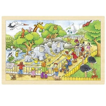 Puu-palapeli - GOKI - GK-57808 - 24 kappaletta - 19,9 x 30 cm - Eläimet