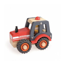 Tracteur en bois Egmont Toys - Modèle 13x7x10 cm - Pour enfants de 2 ans et plus