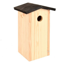 Nido per uccelli - Esschert Design - Cincia bigia - Legno di pino - Tetto nero - Piccolo animale