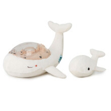 Tranquil Whale Family - Blanc