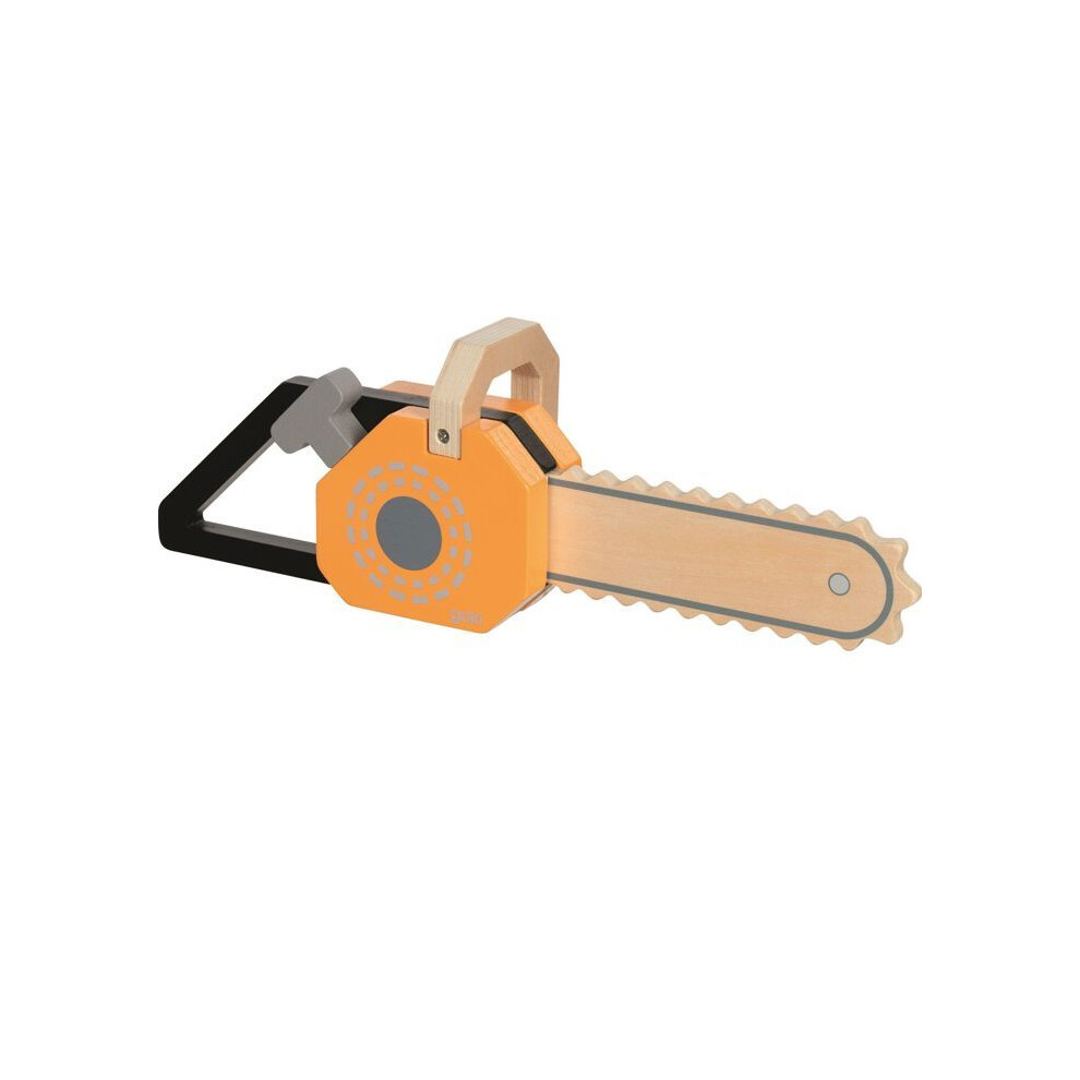 Photos - Role Playing Toy Goki Imitation Toy - - Wooden Sound Chainsaw - Orange - 3 to 8 years - No batteries required