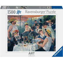 Quebra-cabeça - RAVENSBURGER - O Almoço dos Remadores (Renoir) - 1500 peças - 80 x 60 cm - Biografia incluída
