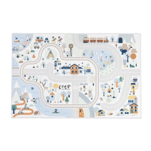 Play mat - JANOD - White Valley - Non-slip - 120 x 78 cm - For children from 2 years old