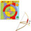 Arco infantil de madera VILAC - 3 flechas con diana integrada 1