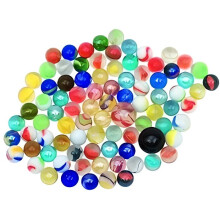 Glass Marble Game - TOYS PURE - Model 88 marbles - 86 marbles of 1.6cm - 2 marbles of 2.5cm