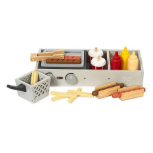 Jouet d'imitation - MAMAMEMO - Stand à Hot-Dogs - Bois certifié FSC - Accessoires inclus - 3-8 ans
