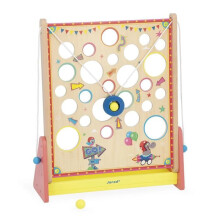 Skill Game - Janod - Vertical Challenge Applepop - 2 Wooden Balls - Indoor - Unisex