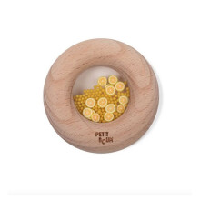 Sensore in legno a forma di donut - Limoni - PETIT BOUM - PBSDLEM - Beige - Legno di faggio naturale - Da 3 mesi