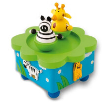 Music box - Jungle - 2 magnetic animals - Talk to the animals