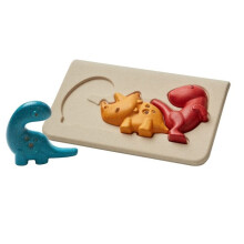 Puzzel Dino - Plan Toys - Vanaf 12 maanden - Multikleur - Wit - Kind - Unisex