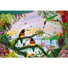 Puiset palapelit käsintehty 100 palaa - WWF - Viidakko - Sekä pojille että tytöille - Puzzle Michèle Wilson