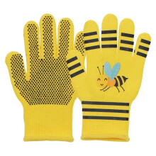 Gants de jardinage - ESSCHERT DESIGN - Abeille - Enfant 3-6 ans - Paumes PVC antidérapantes - Poignets élastiques