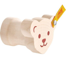 Porte manteau - SELECTA - Ours Steiff - Bois - Beige - À fixer au mur