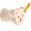 Cabide - SELECTA - Urso Steiff - Madeira - Bege - Para fixar na parede 1