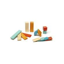 Brettspiele für Kinder - Tegu Classic Pocket 14 Teile - Sonnenuntergang - Magnetisches Holz