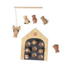 Jogo de pesca com linha cachorro - EGMONT TOYS - Bege - Madeira - A partir de 2 anos