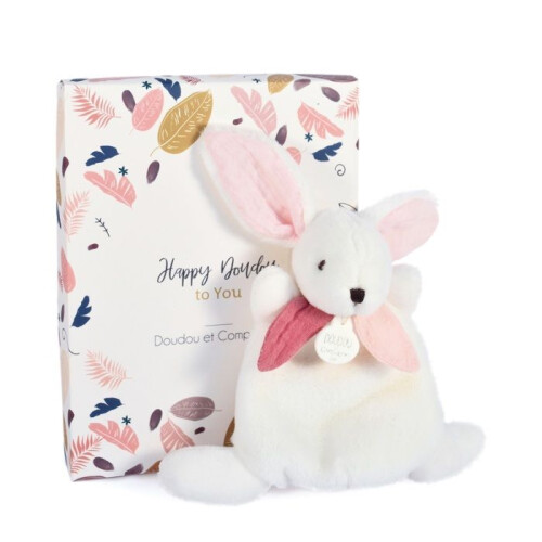 Doudou - DOUDOU ET COMPAGNIE - Happy Boho - Branco e Rosa - 17 cm - Bebê - Menina
