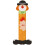 Decorative wooden letter - SEVI - I - Clown pattern - Height 10 cm - Double-sided adhesive attachment 1