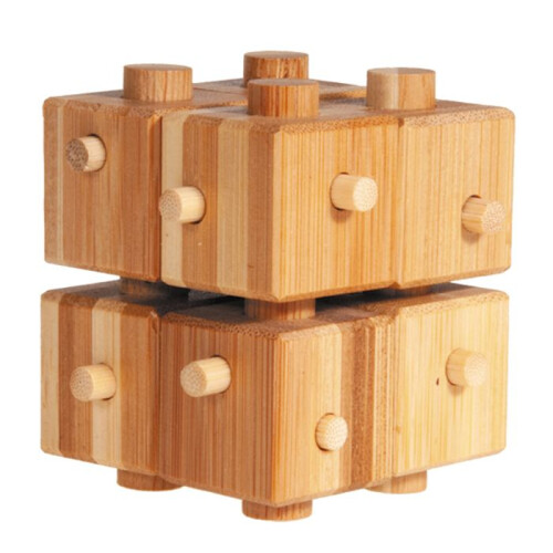 Fridolin - Bamboe Puzzel Cube en Stok