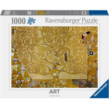 Palapeli - RAVENSBURGER - Elämänpuu Gustav Klimt - 1000 palaa - Kartonki - 70 x 50 cm