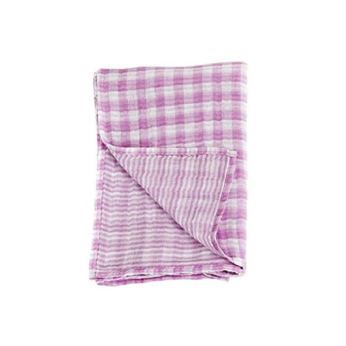 Lunga reversibile - Rosa - Unisex - 100% cotone - 120x120 cm