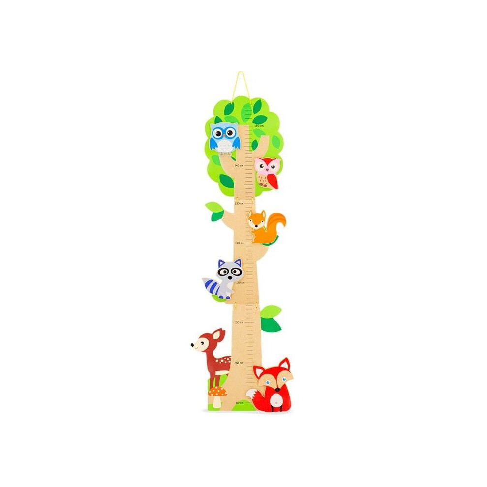 Ulysse Couleurs D'enfance Forest Animals Growth Chart - Ulysse Colors Of Childhood - To Measure Children From 80 Cm To 1.55 M