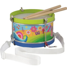 Giocattolo musicale - GOKI - Tamburo Flower Power - Legno - 3 a 8 anni - Colore blu