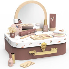 Cofre de belleza - SPEEDY MONKEY - TOOPIZ - 12 accesorios de madera FSC - Maletín compacto - A partir de 3 años