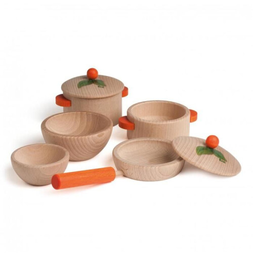 Erzi - Set de cocina natural 7 pcs
