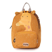 Children's Backpack - TRIXIE - Mr Giraffe - Yellow - Recycled Cotton - Padded Straps