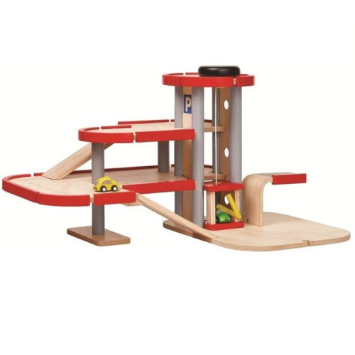 Plan Toys - Garage Parking en bois - TROUSSELIER