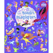 Caderno de adesivos - Os mundos mágicos - 400 adesivos - 24 páginas - A partir de 3 anos