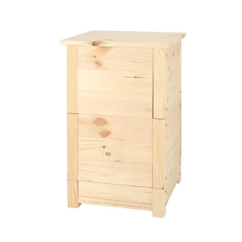 Natuurlijke houten wormcomposteerder